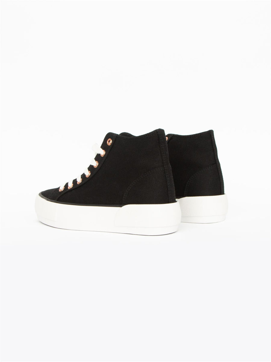 Ladies Millie Hi-Tops Black/White