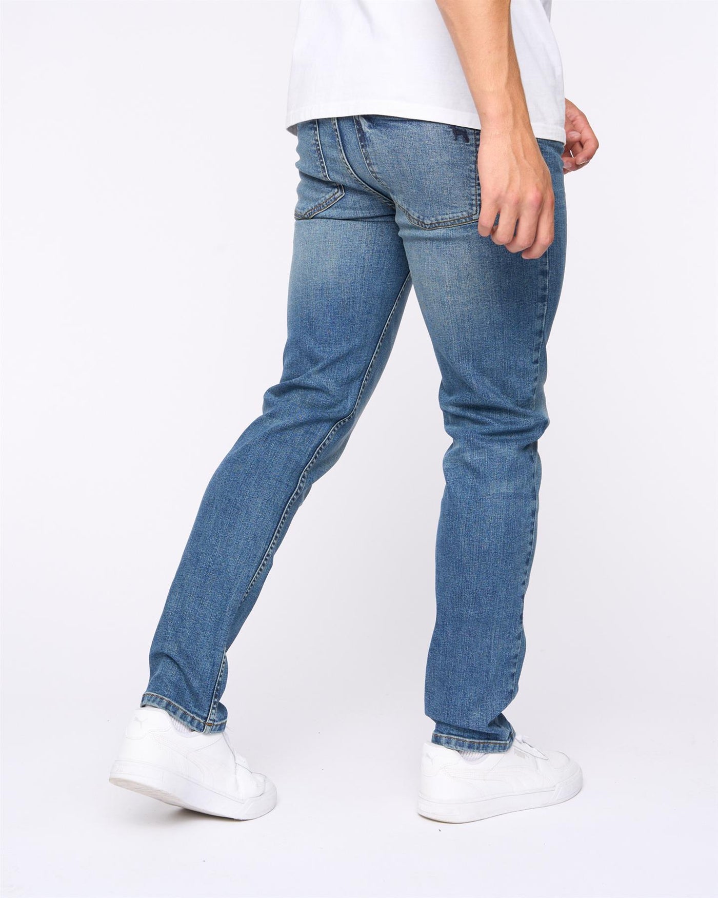 Mens Abingdon Slim Fit Jeans Mid Wash