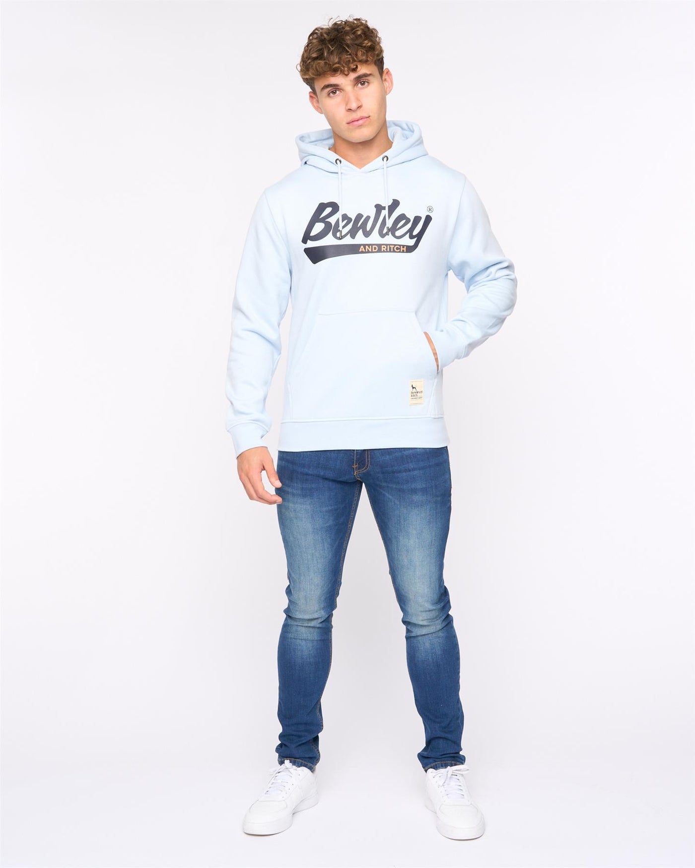 Mens Macklin Hoodie  Blue