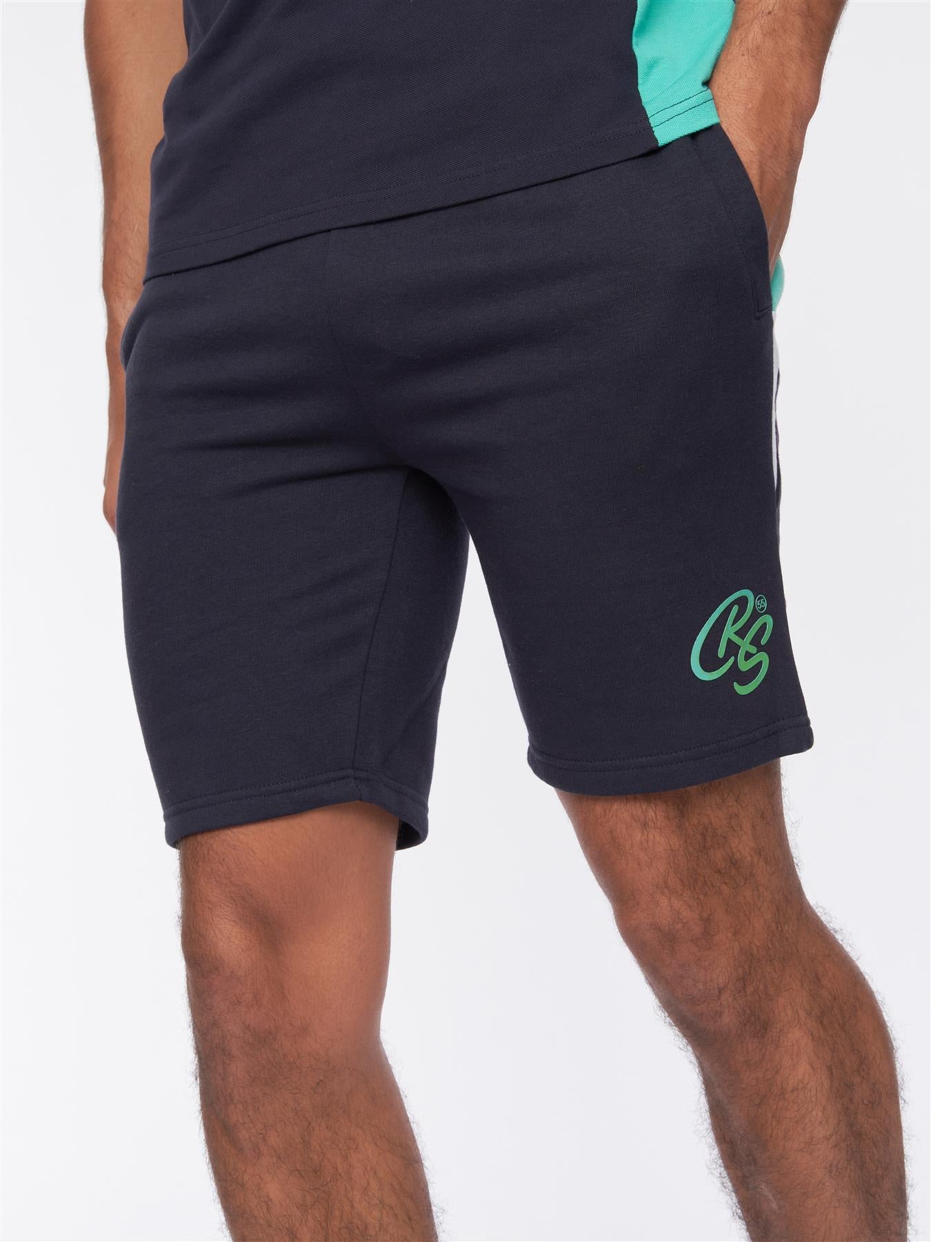 Mens Balamere Polo/Shorts Set Navy