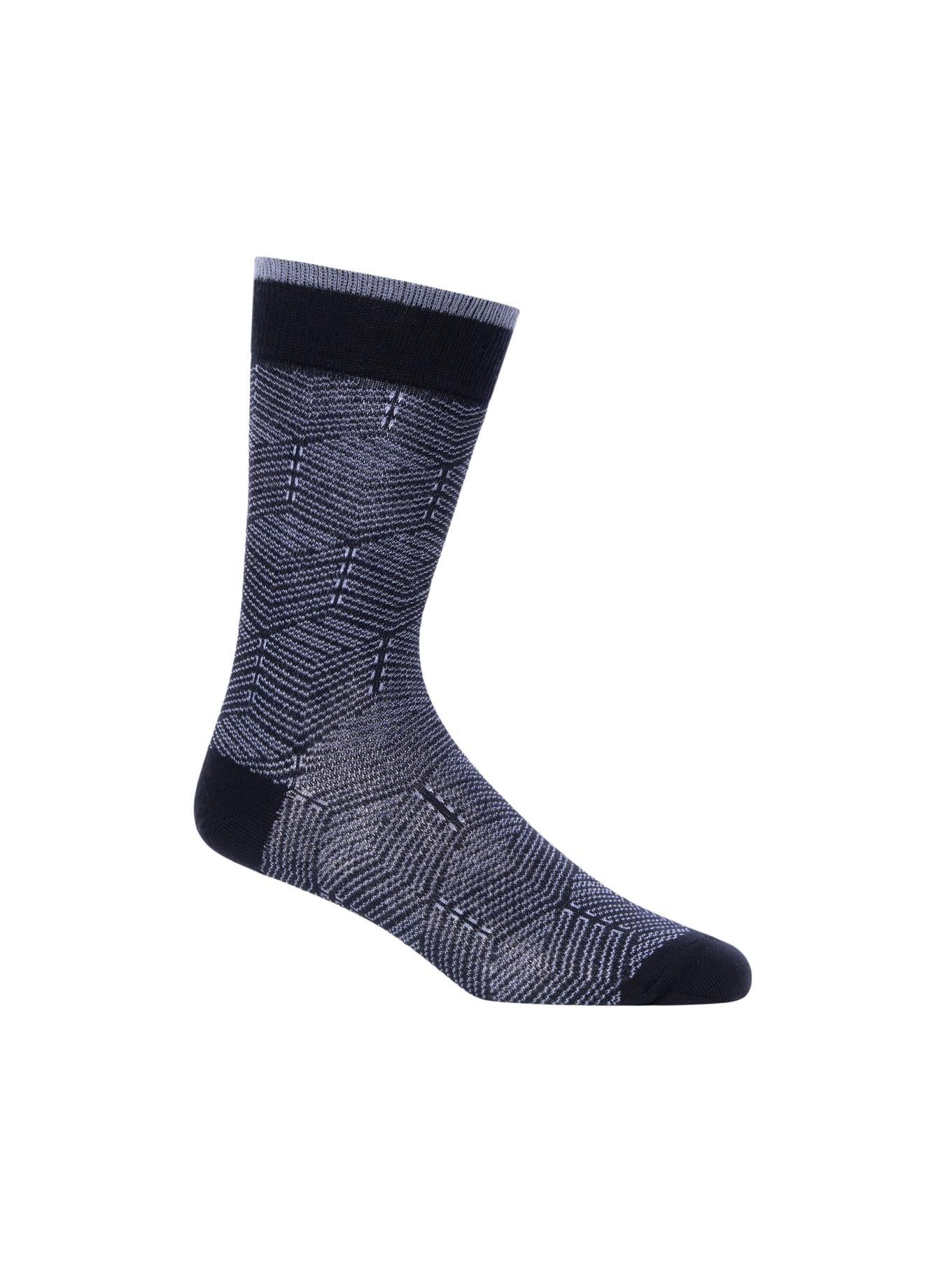 Mens Bellion Blue Socks 7pk Assorted