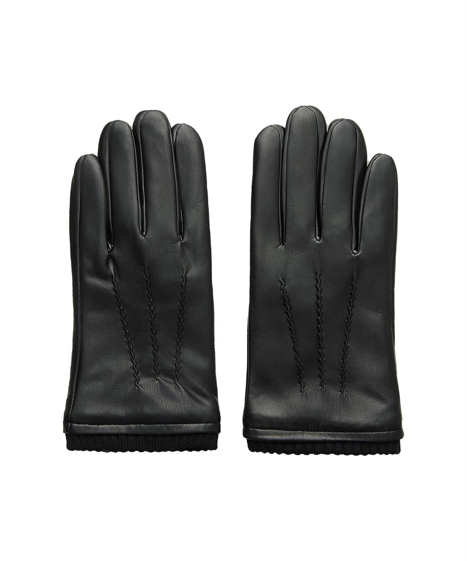 Mens FC Classic Leather Gloves Black