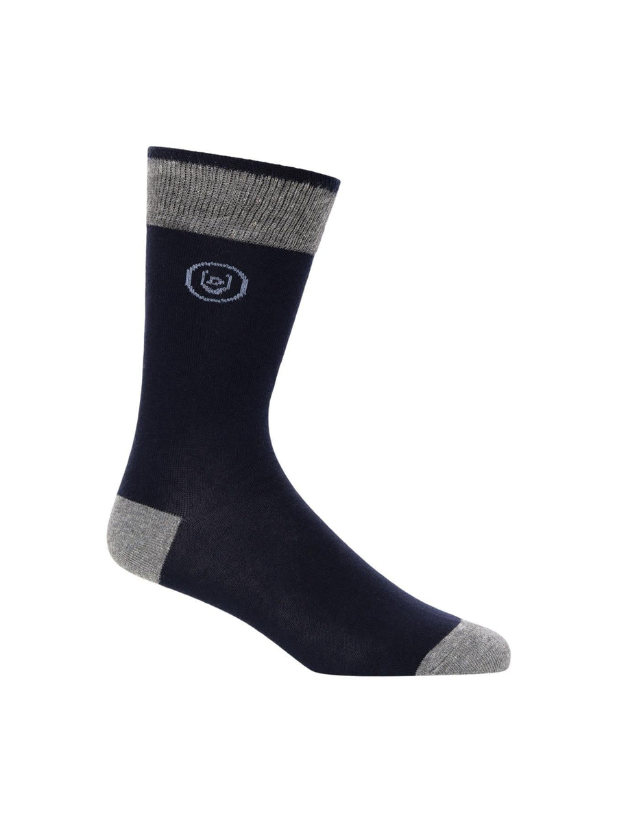 Mens Bellion Blue Socks 7pk Assorted