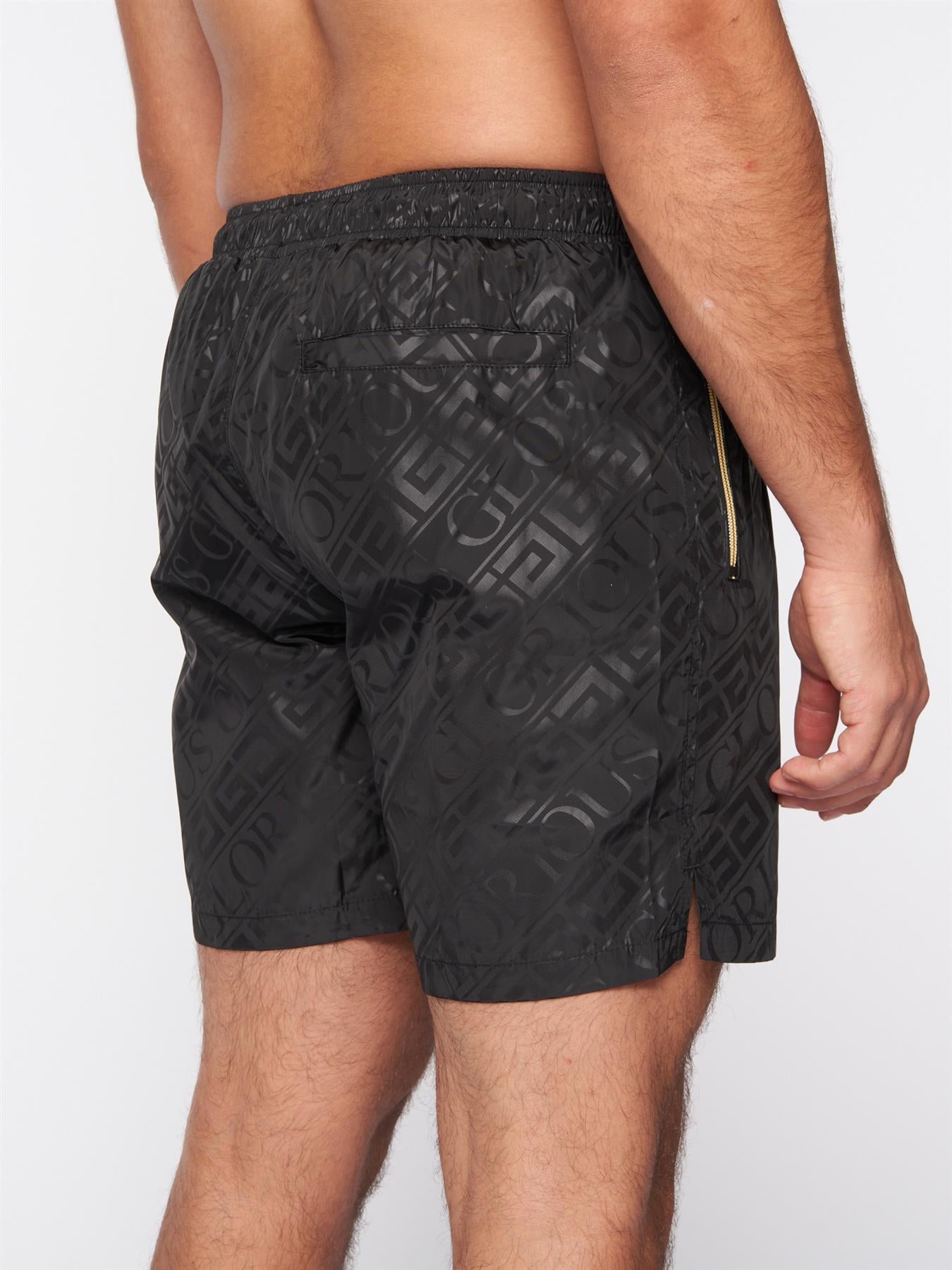 Mens Bantu Swimshort Jet Black