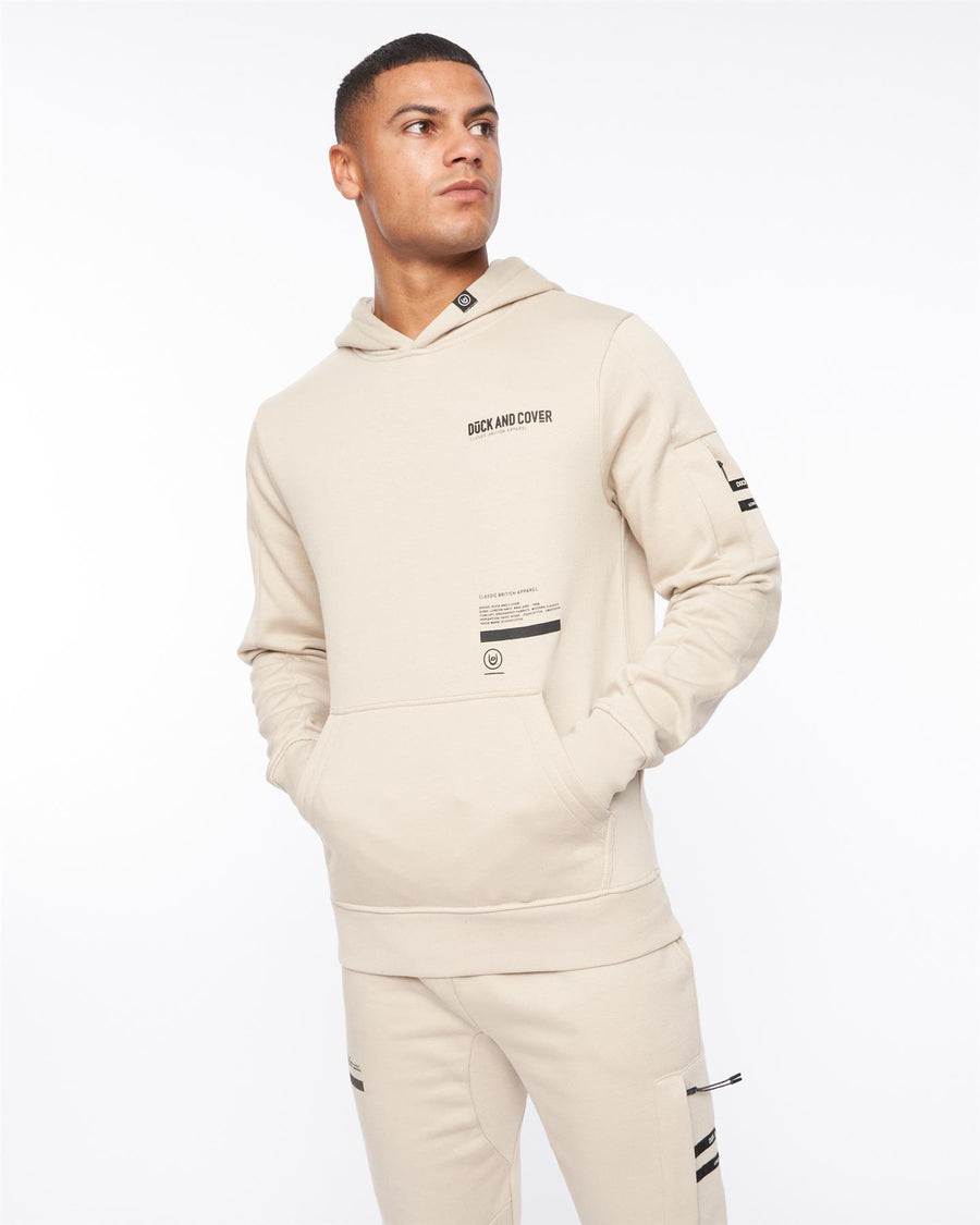 Mens Heningys Hoodie Greige