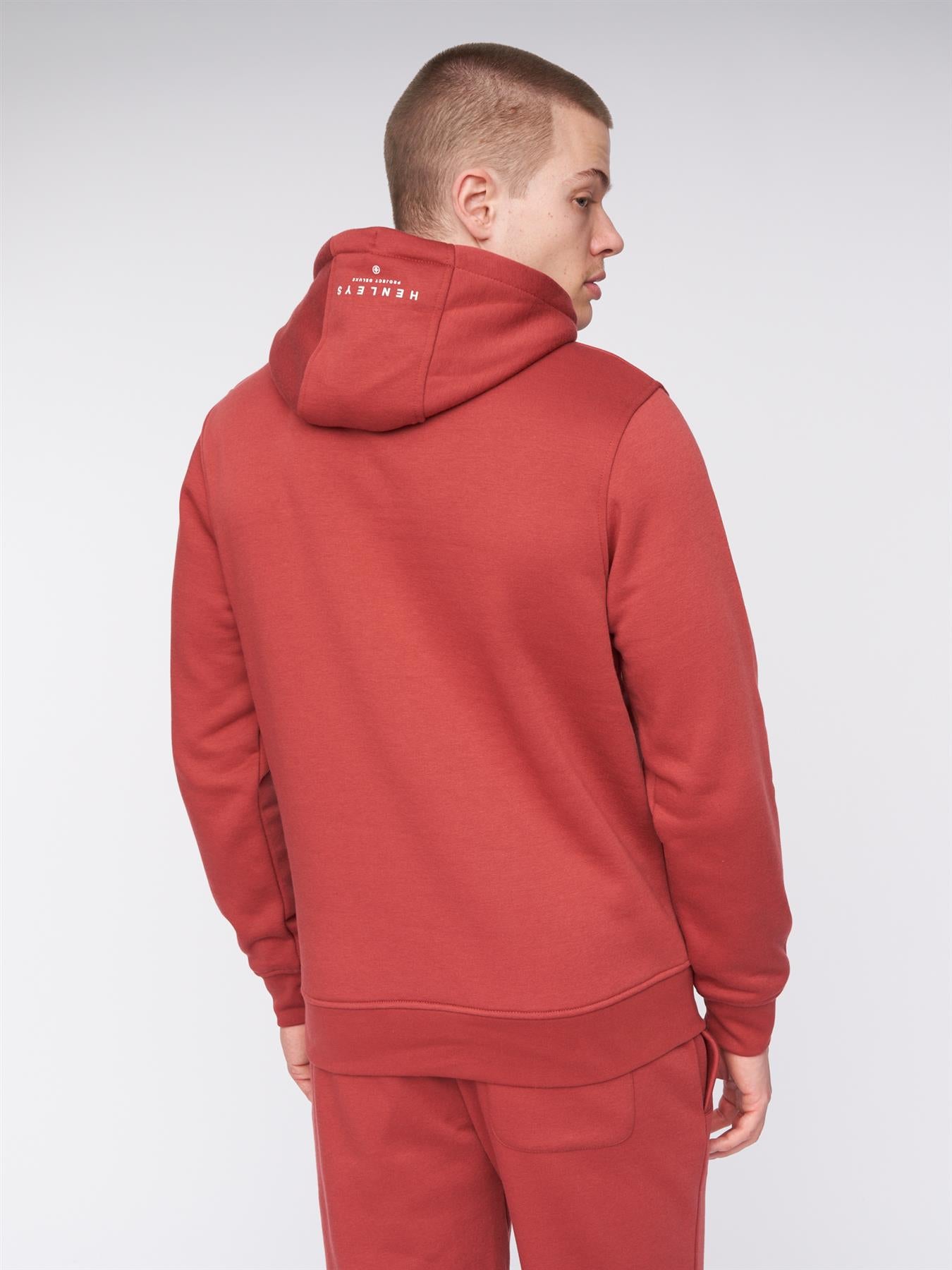 Mens Curveball Hoodie Deep Red