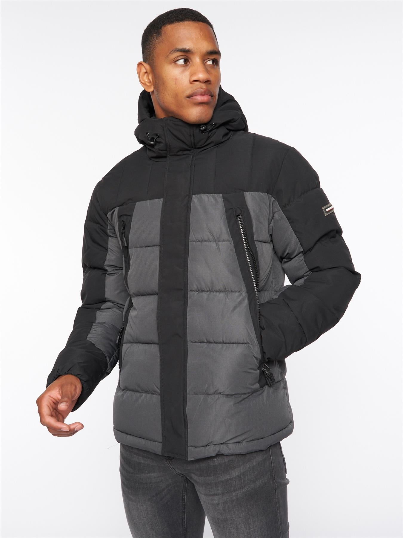 Deyton Short Puffer Jacket Asphalt