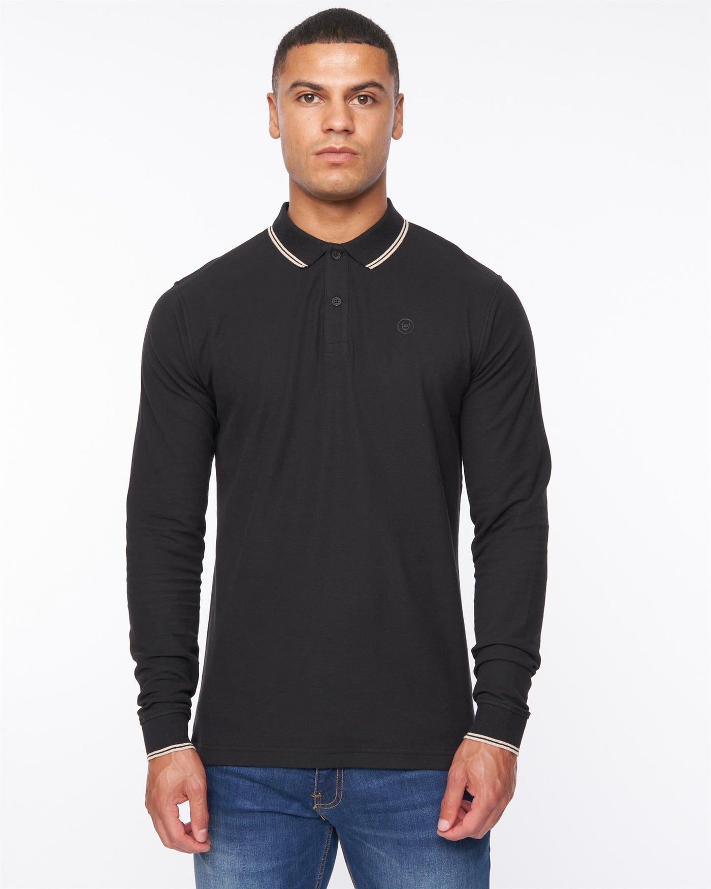 Mens Roxberry Long Sleeve Polo Black