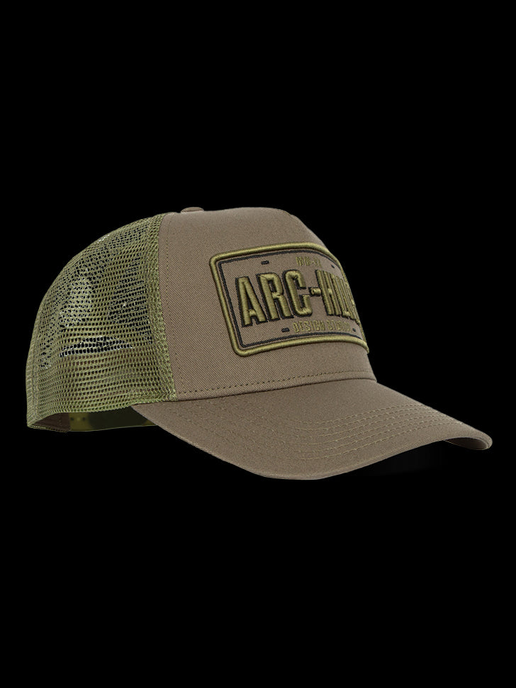 Mens Pitstop Trucker Cap Khaki