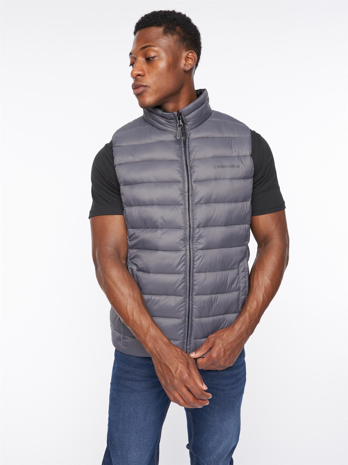 Mens Gattering Gilet Charcoal