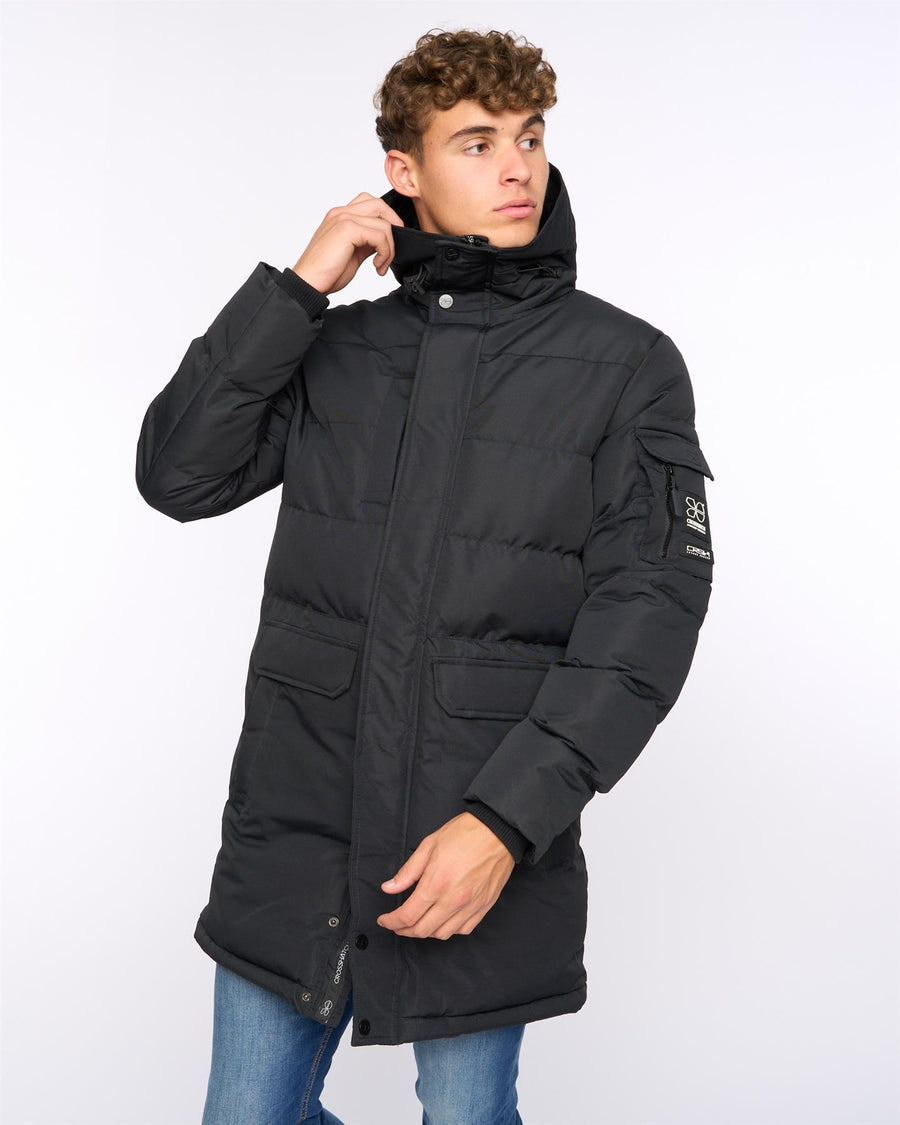 Mens Milwaka Long Jacket Black