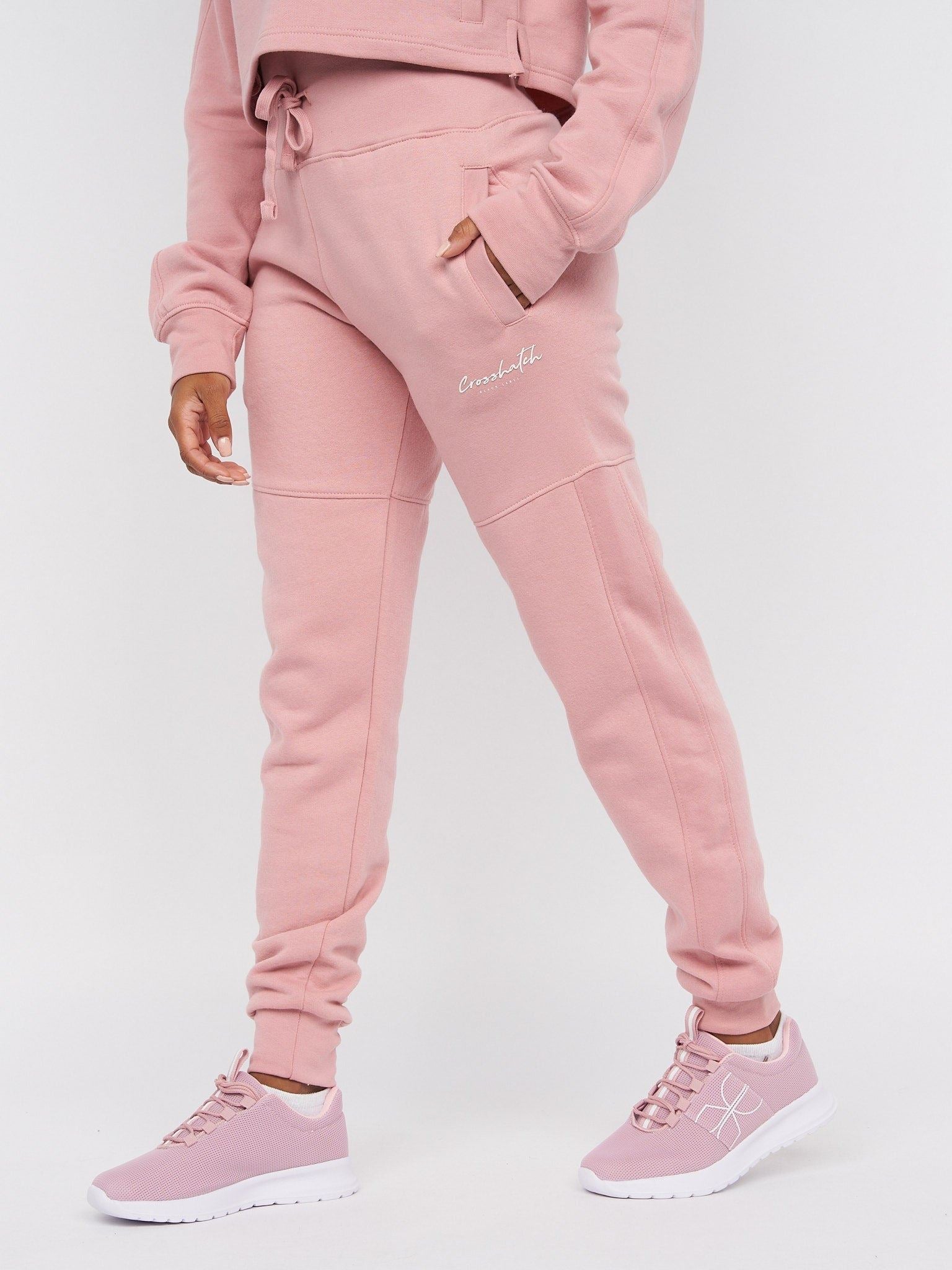 Womens Crushaw High Waisted Joggers Pink