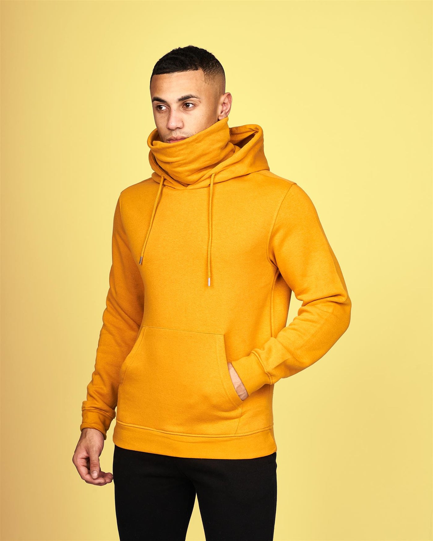 Mens Venmark Snood Sweat Yellow