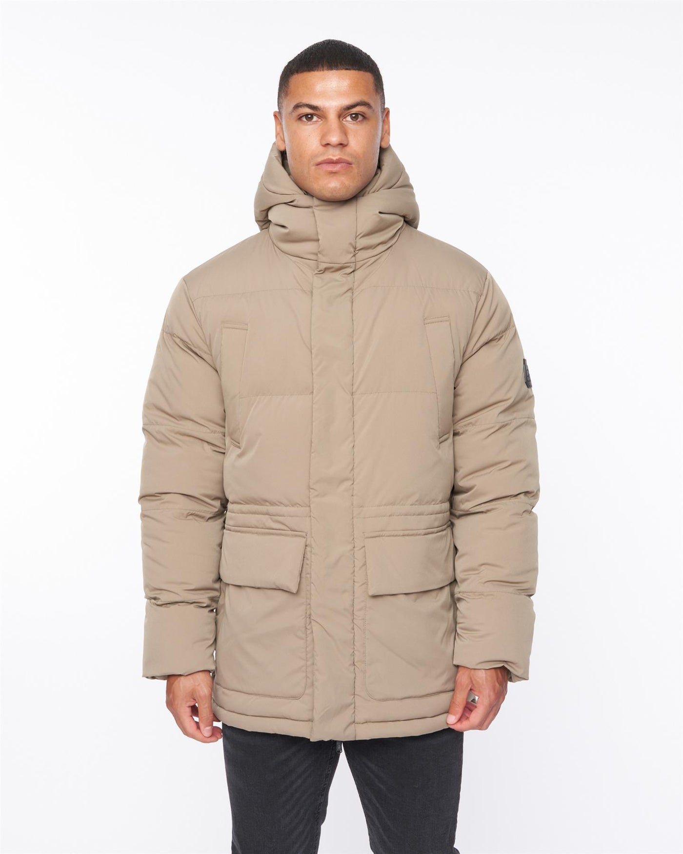 Mens Fletchley Puffer Jacket Beige