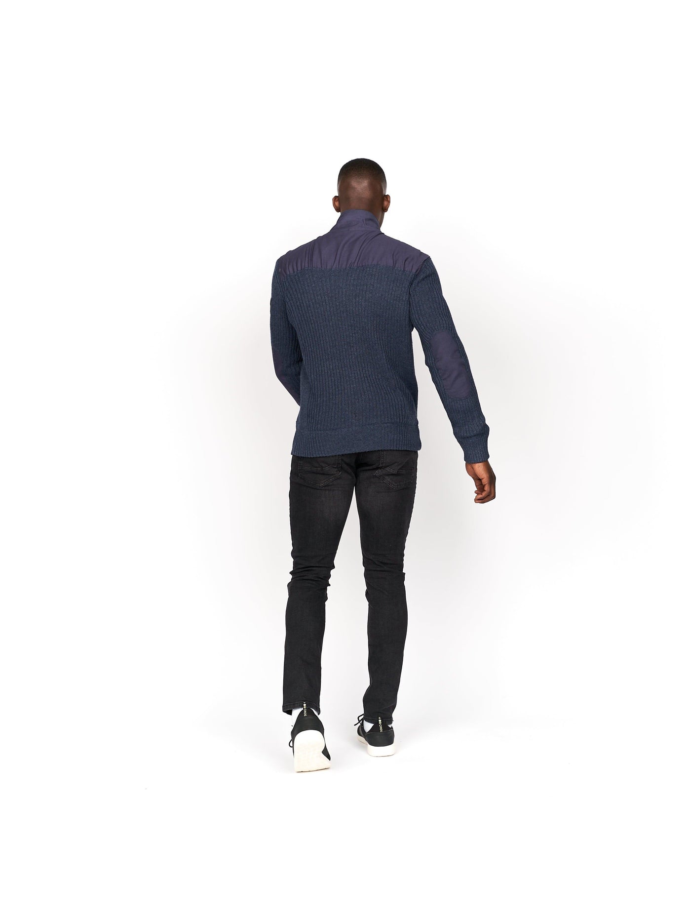 Mens Palax Knit Navy Marl