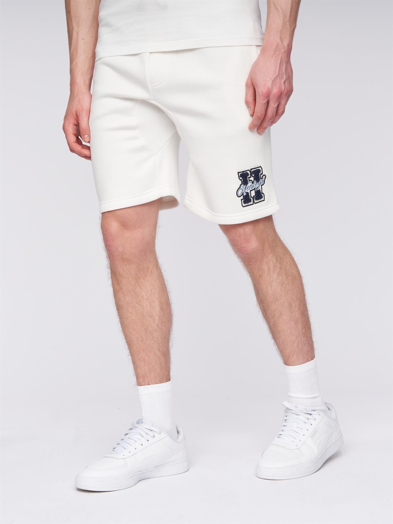 Mens Aitchen Jog Shorts Off White