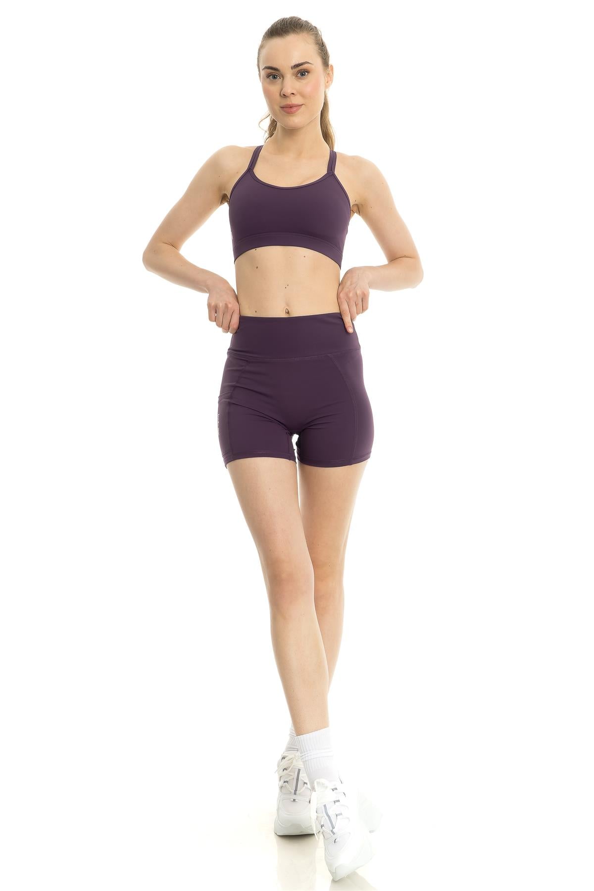 Summer Pocket Shorts Plum