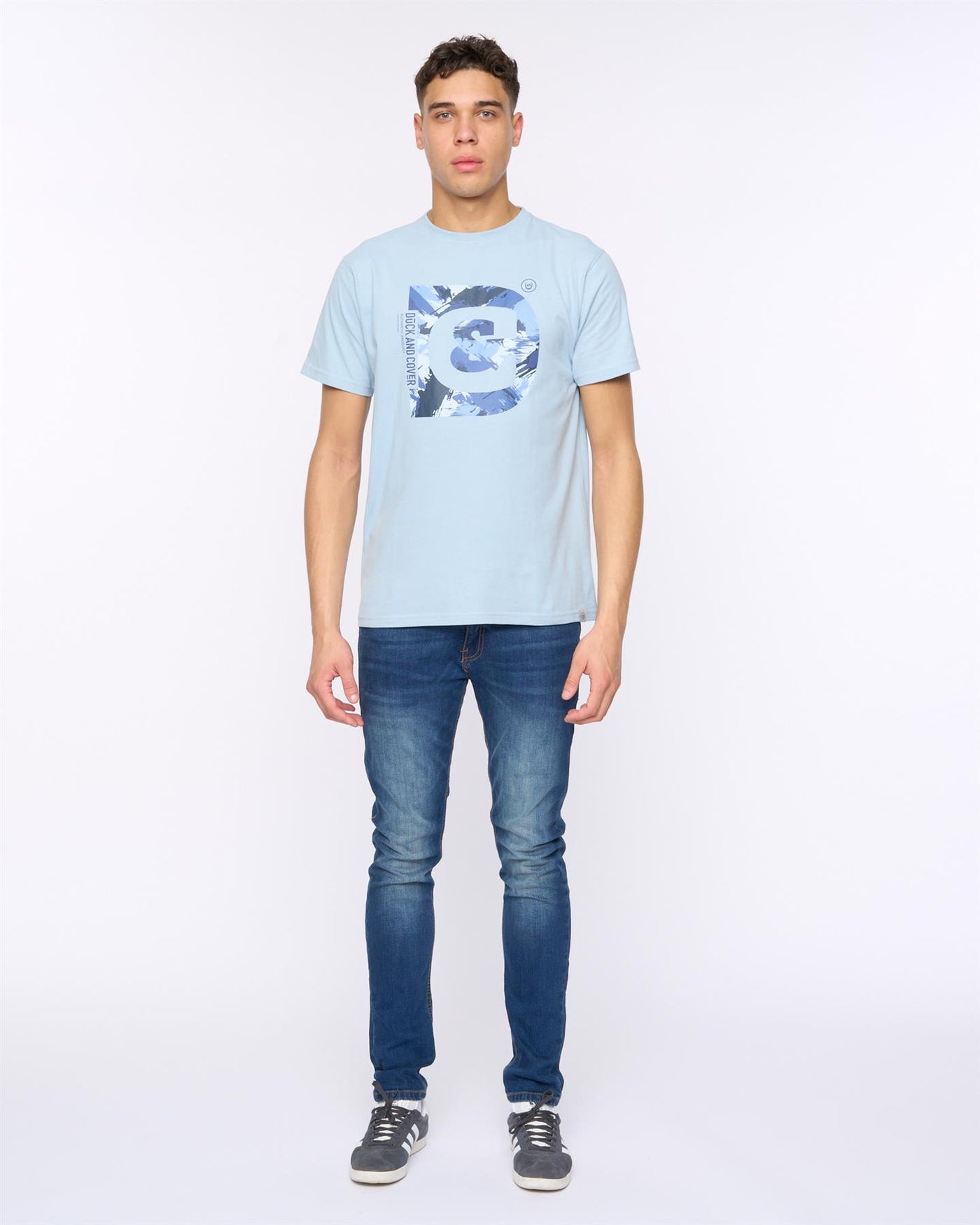 Mens Deecee T-Shirt Sky Blue