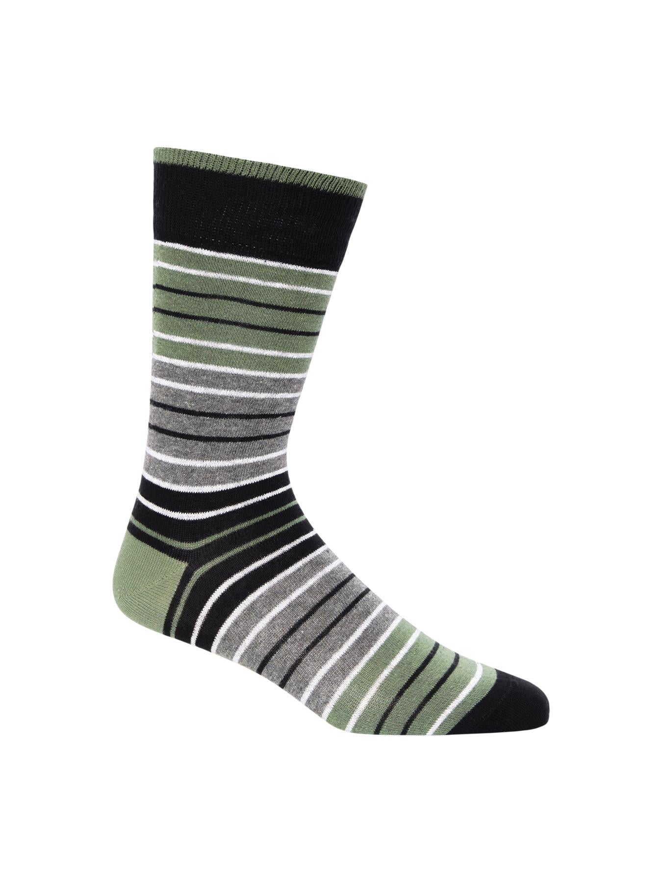 Mens Bellion Olive Socks 7pk Assorted