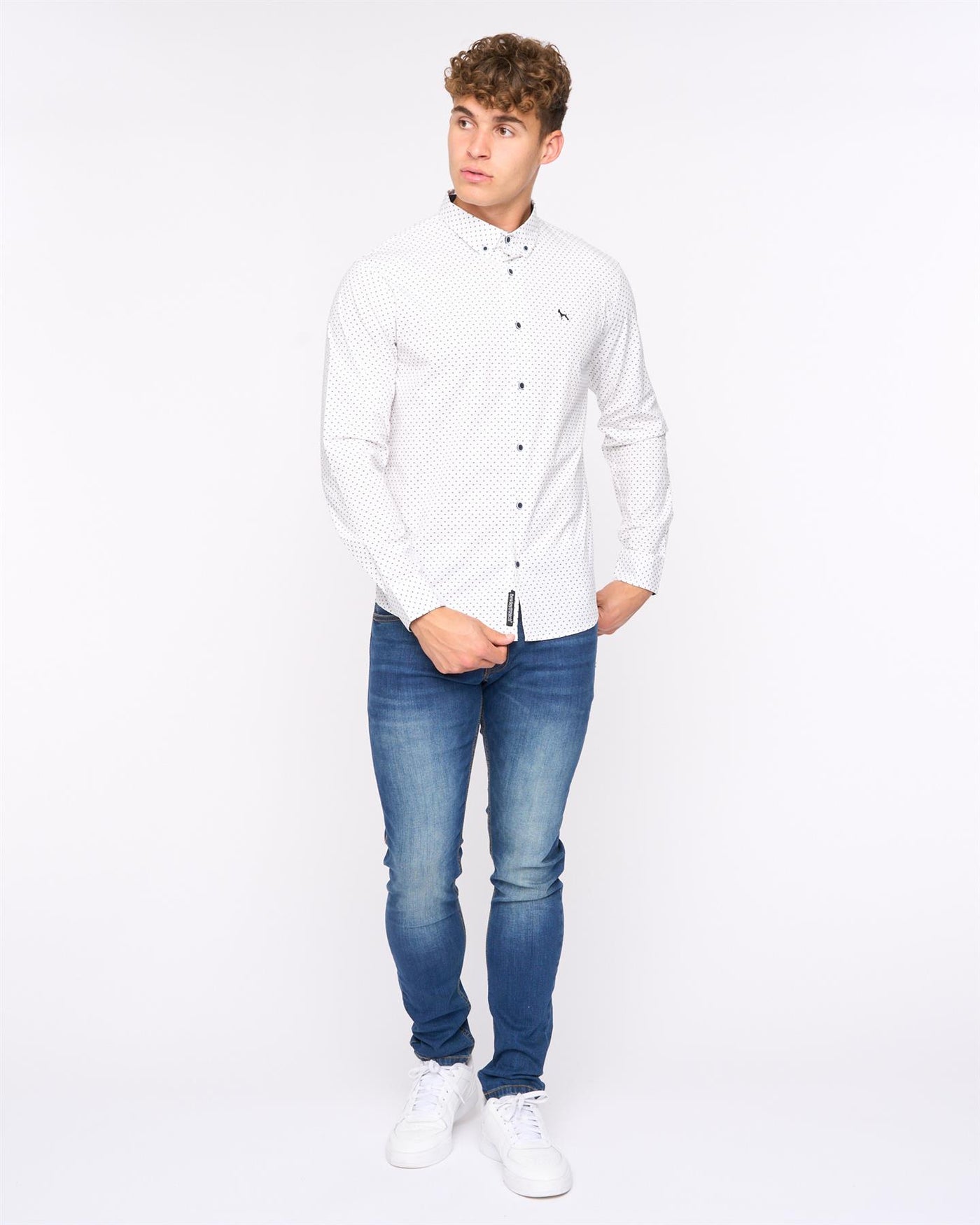 Mens  Broadley Slim Fit Shirt White