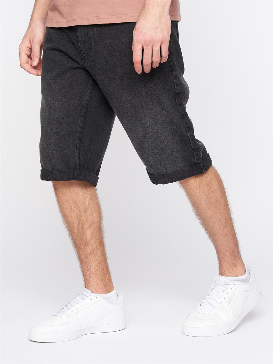 Tillforth Denim Shorts Black Wash