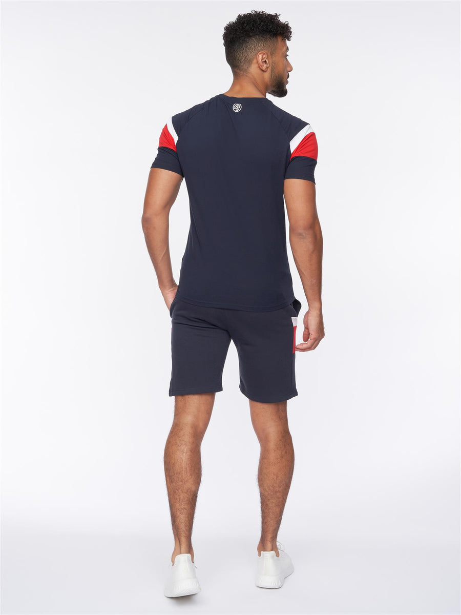Cremland T-Shirt/Shorts Set Navy/Red
