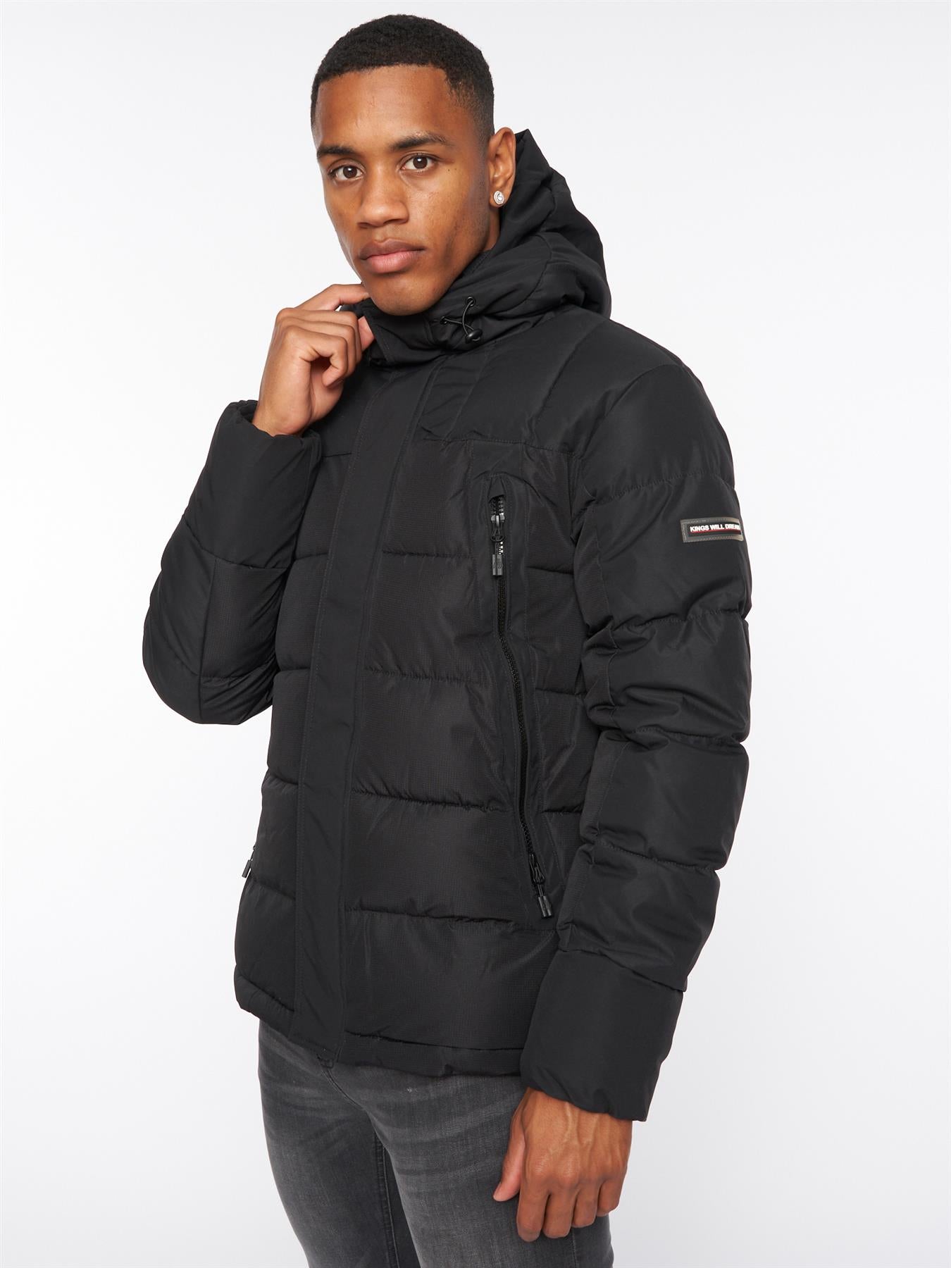 Deyton Short Puffer Jacket Black / Black