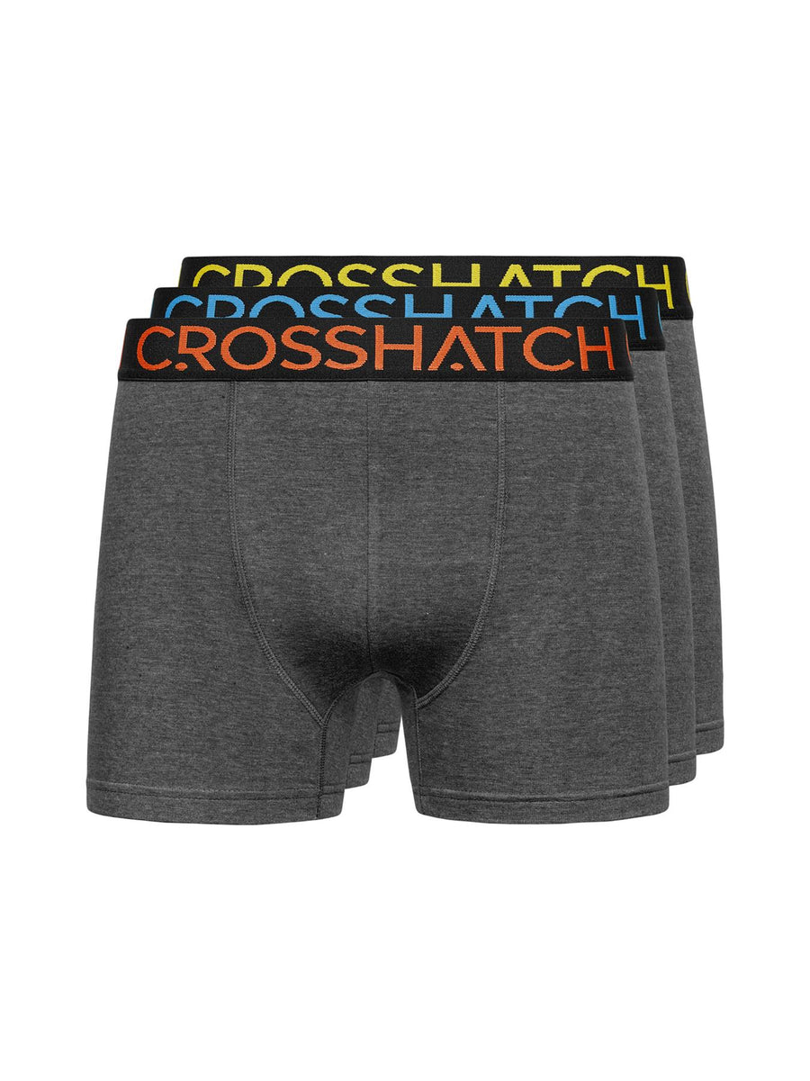 Chasma Boxers 3pk Charcoal Marl