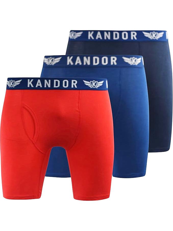 Men's Bambuso Boxers 3pk Blue/Red