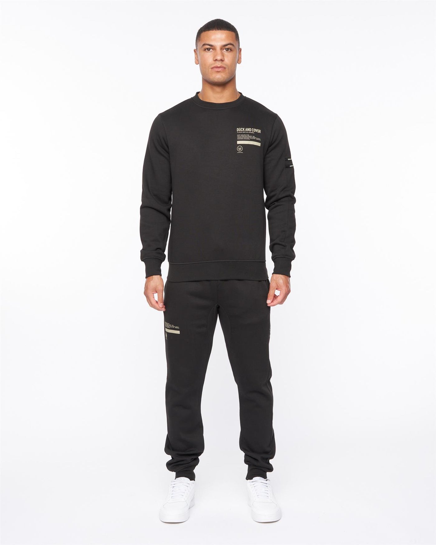 Mens Jennerkins Crew Sweat Black