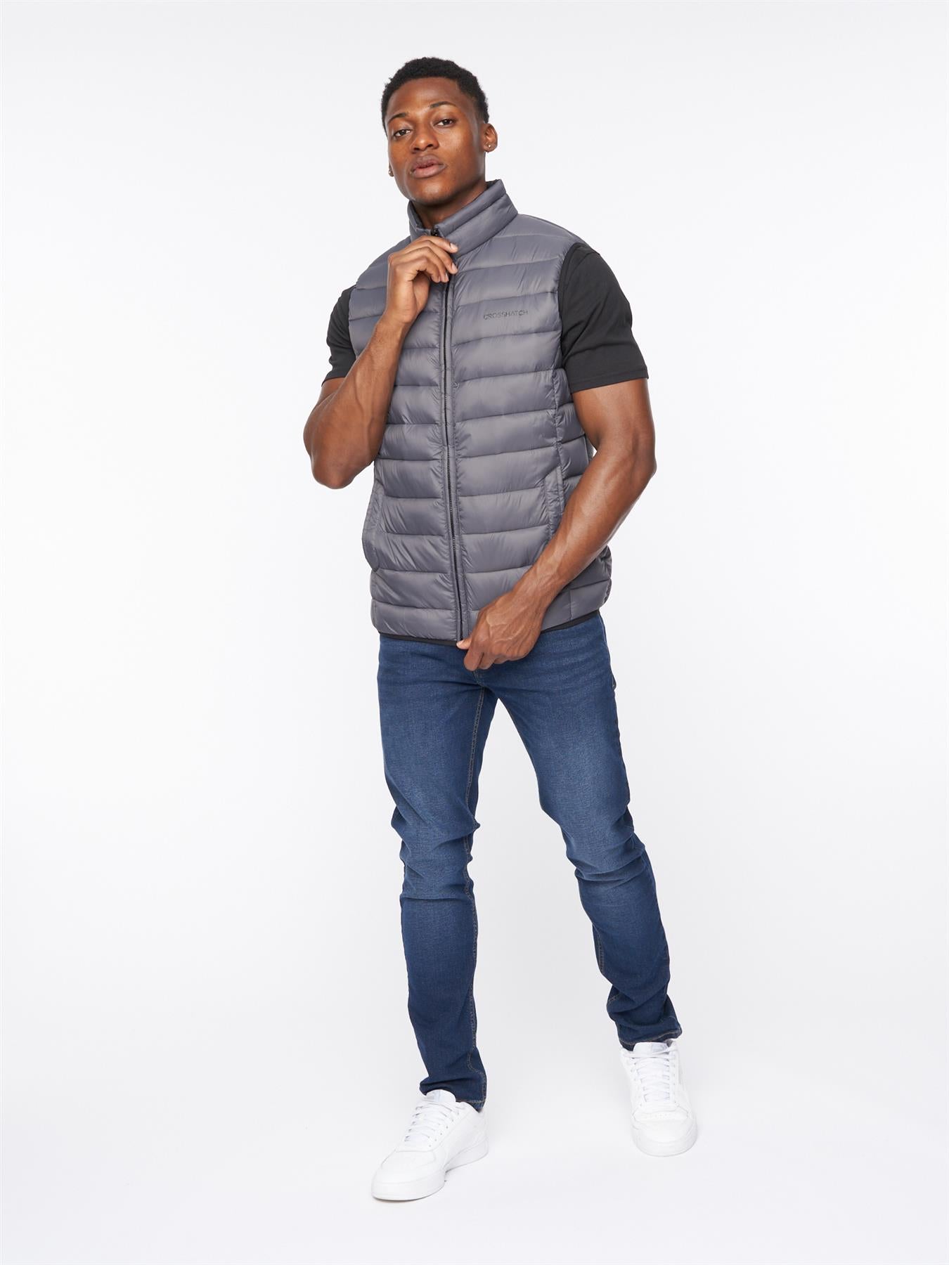 Mens Gattering Gilet Charcoal