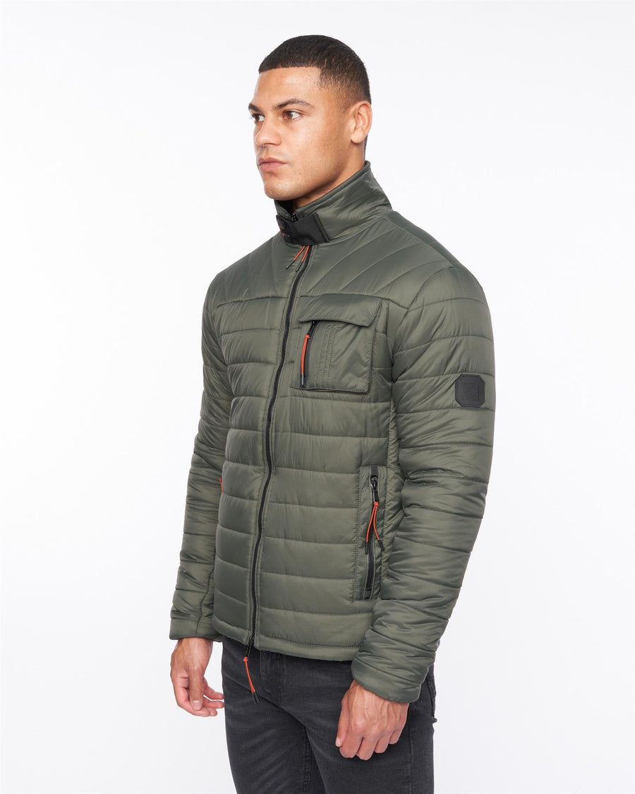 Mens Carricore Padded Jacket Dark Olive