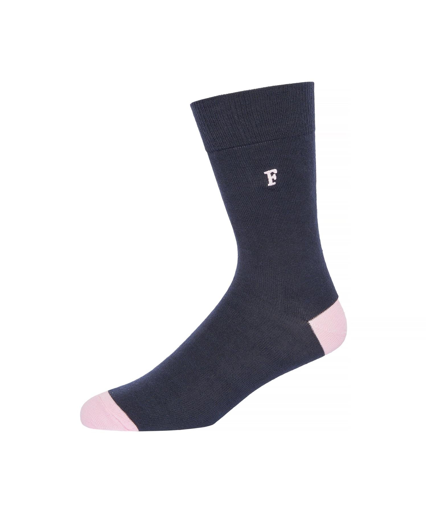 Mens Waterfall Socks 3pk Pink Multi