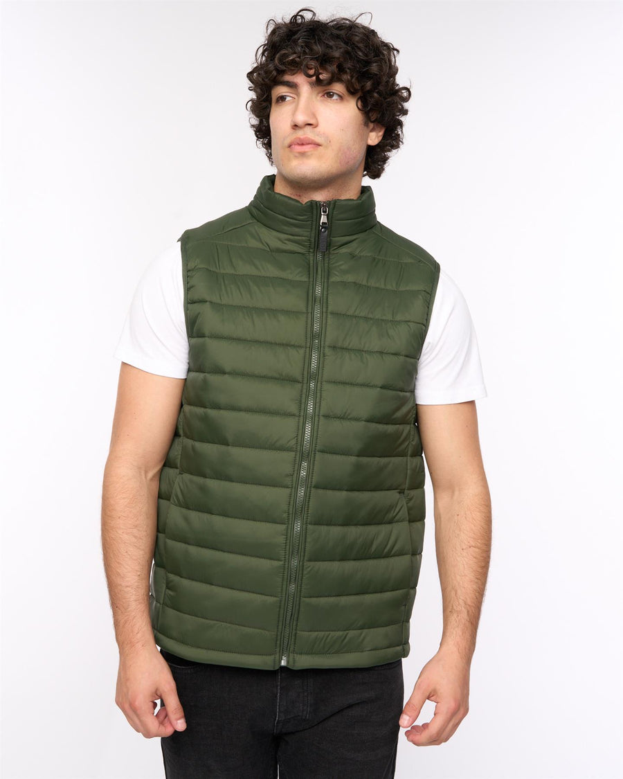 Mens Earlam Gilet Olive