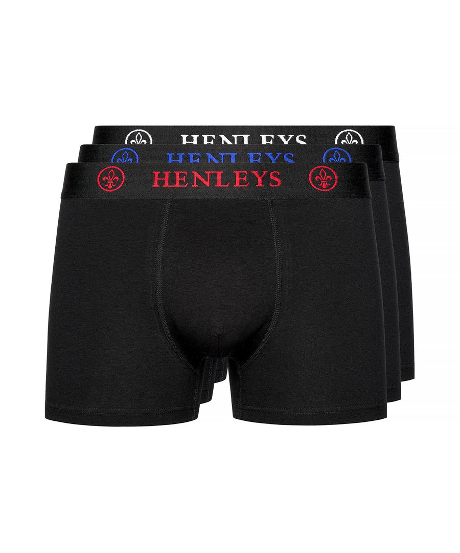 Mens Trilock Boxers 3pk Black