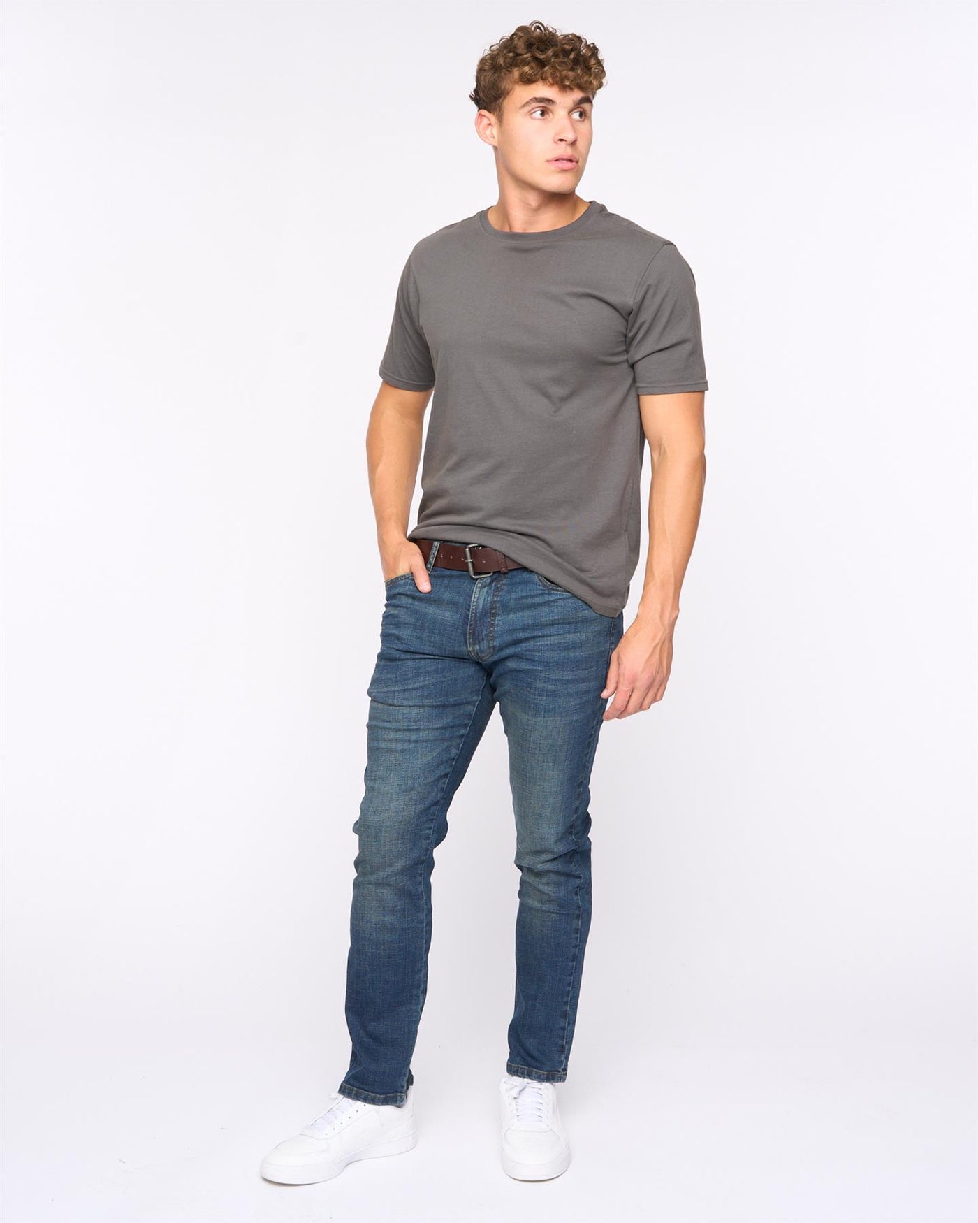 Mens Newbury Straight Fit Jeans Dark Wash