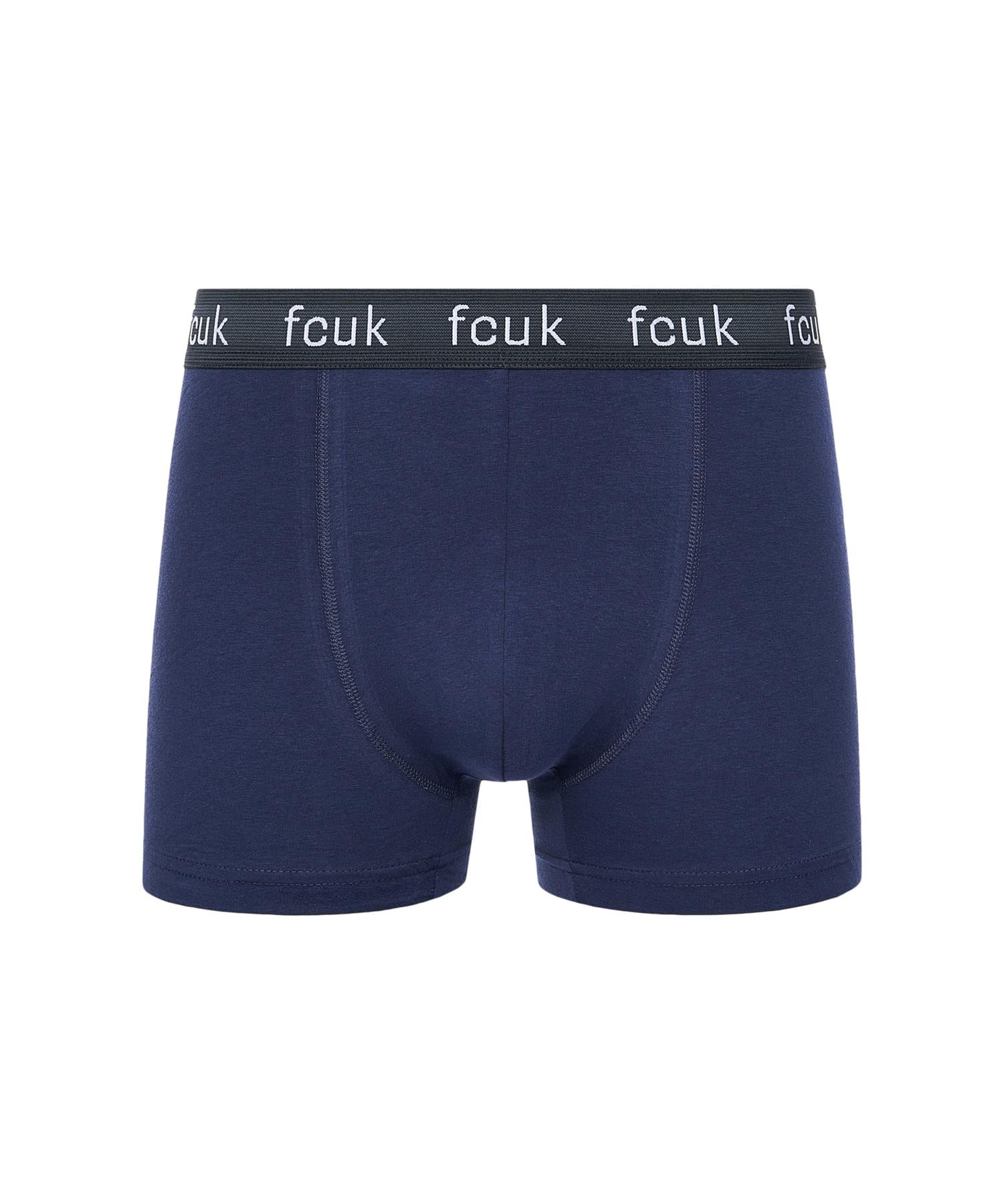 Mens FCUK22 Boxers 3pk Black