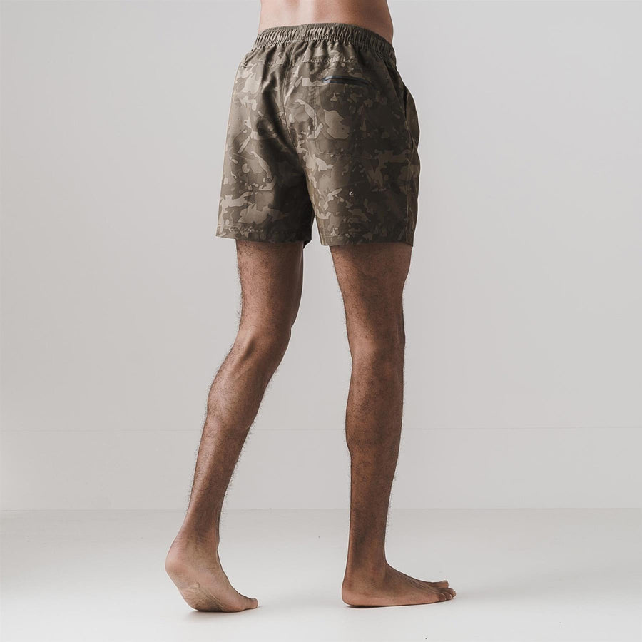 Mens Persie Swim Shorts Dark Olive Camo