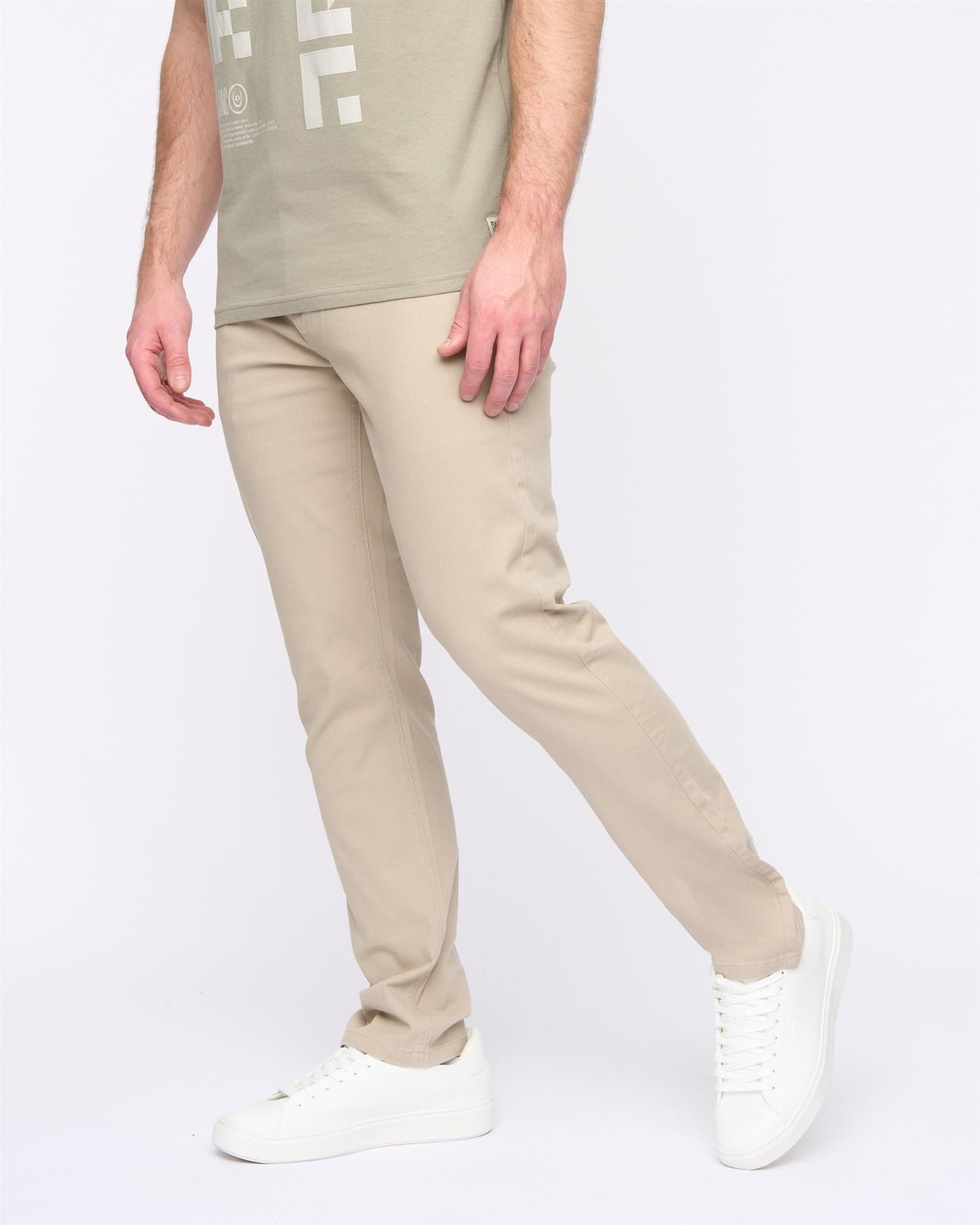 Mens Moretor Chinos Stone