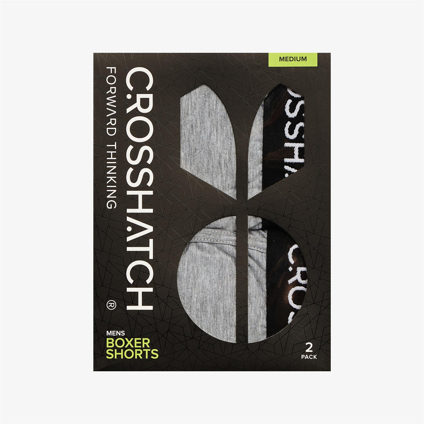 Crosshatch - Ambek Boxers 2pk Grey Marl