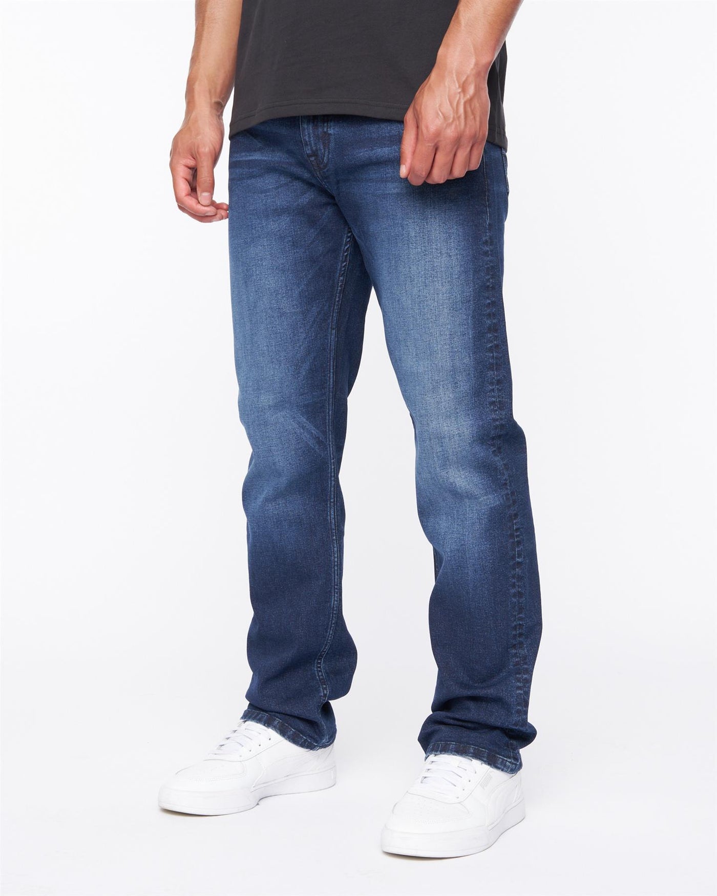 Mens Janstar Straight Leg Jeans Dark Wash