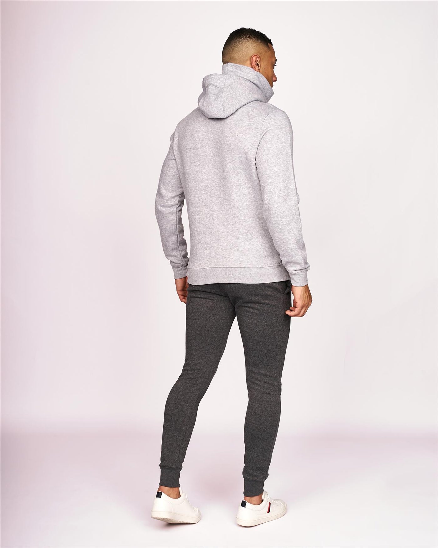 Mens Venmark Snood Sweat Light Grey Marl