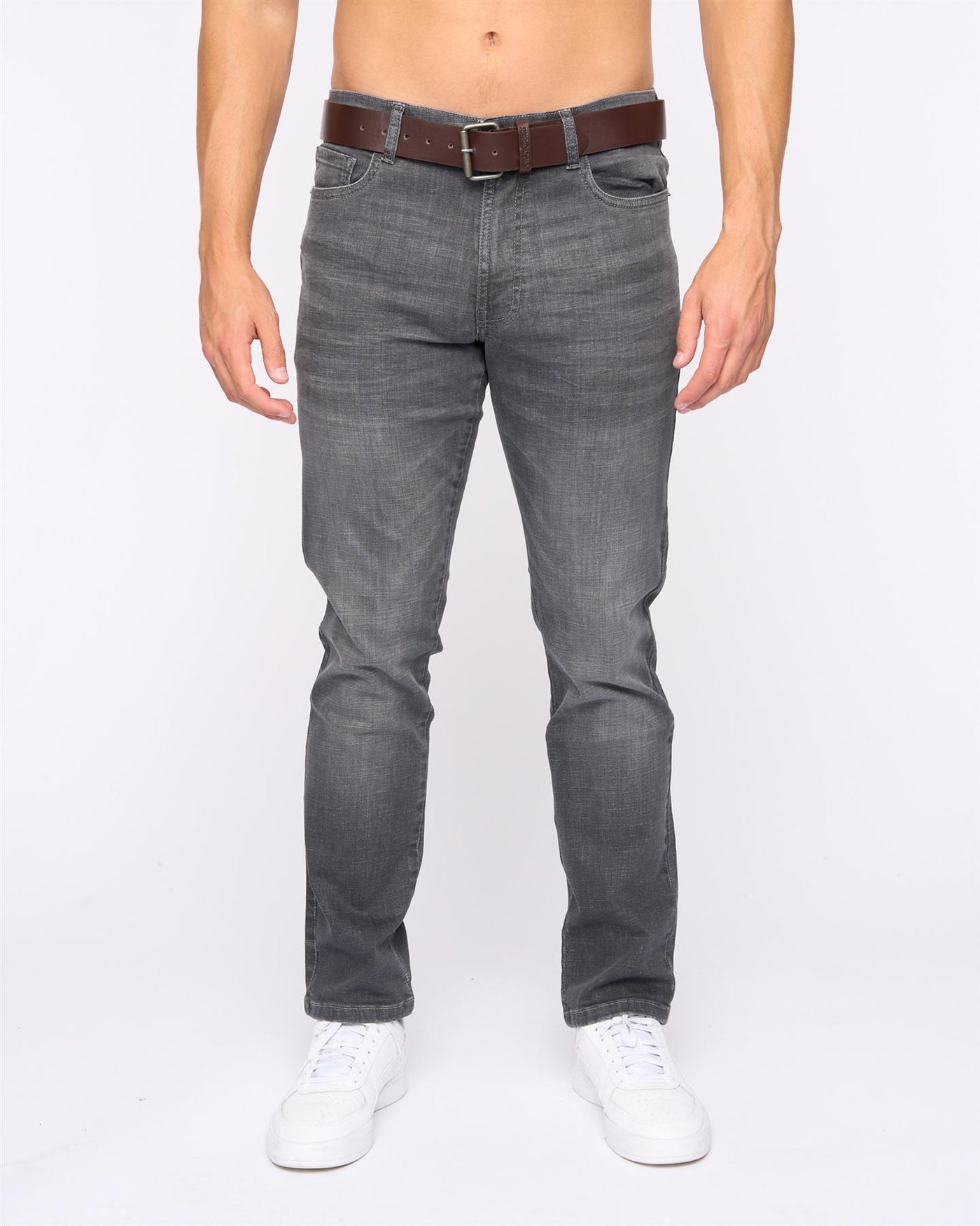 Mens Newbury Straight Fit Jeans Grey Wash