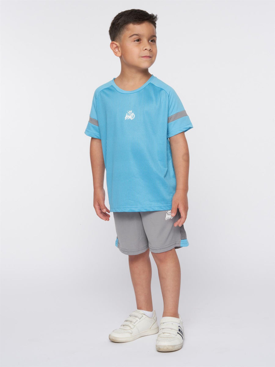 Zadar T-Shirt & Short Blue / Sharkskin