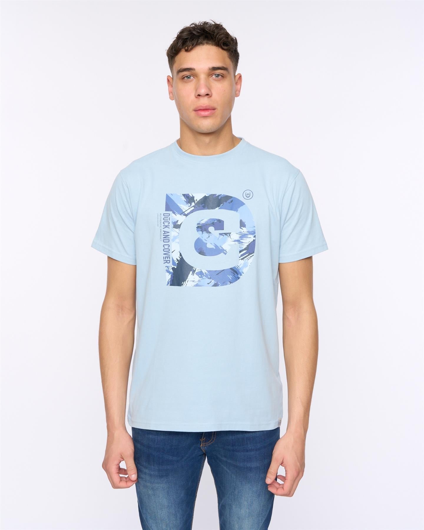 Mens Deecee T-Shirt Sky Blue