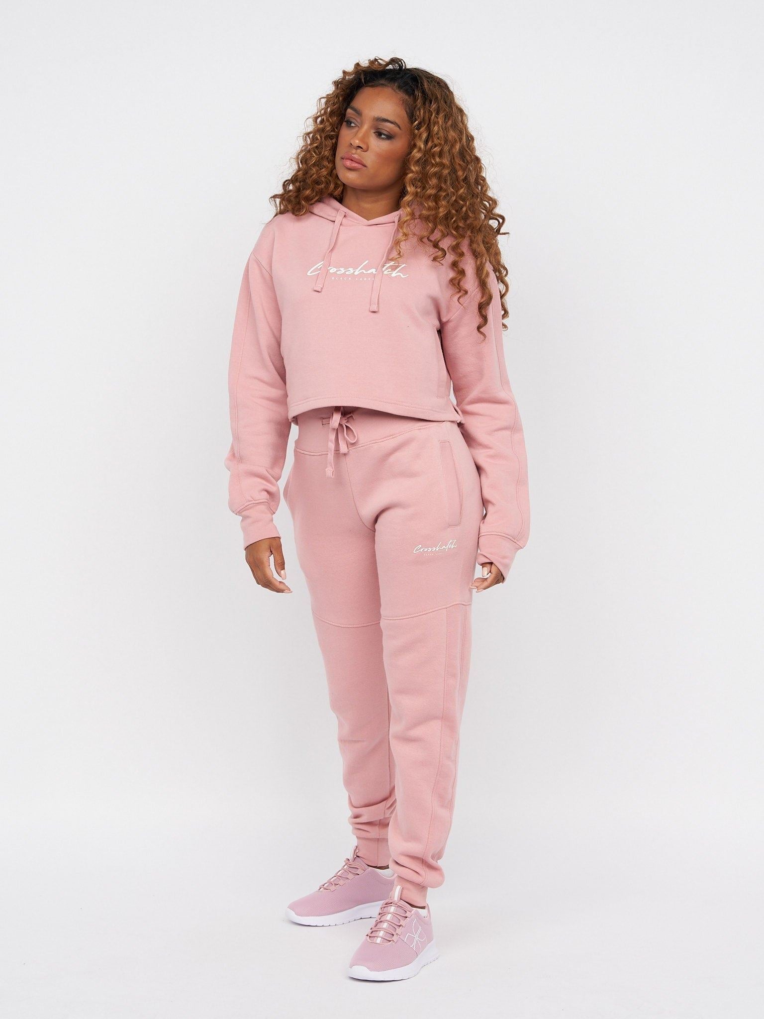 Womens Crushaw High Waisted Joggers Pink