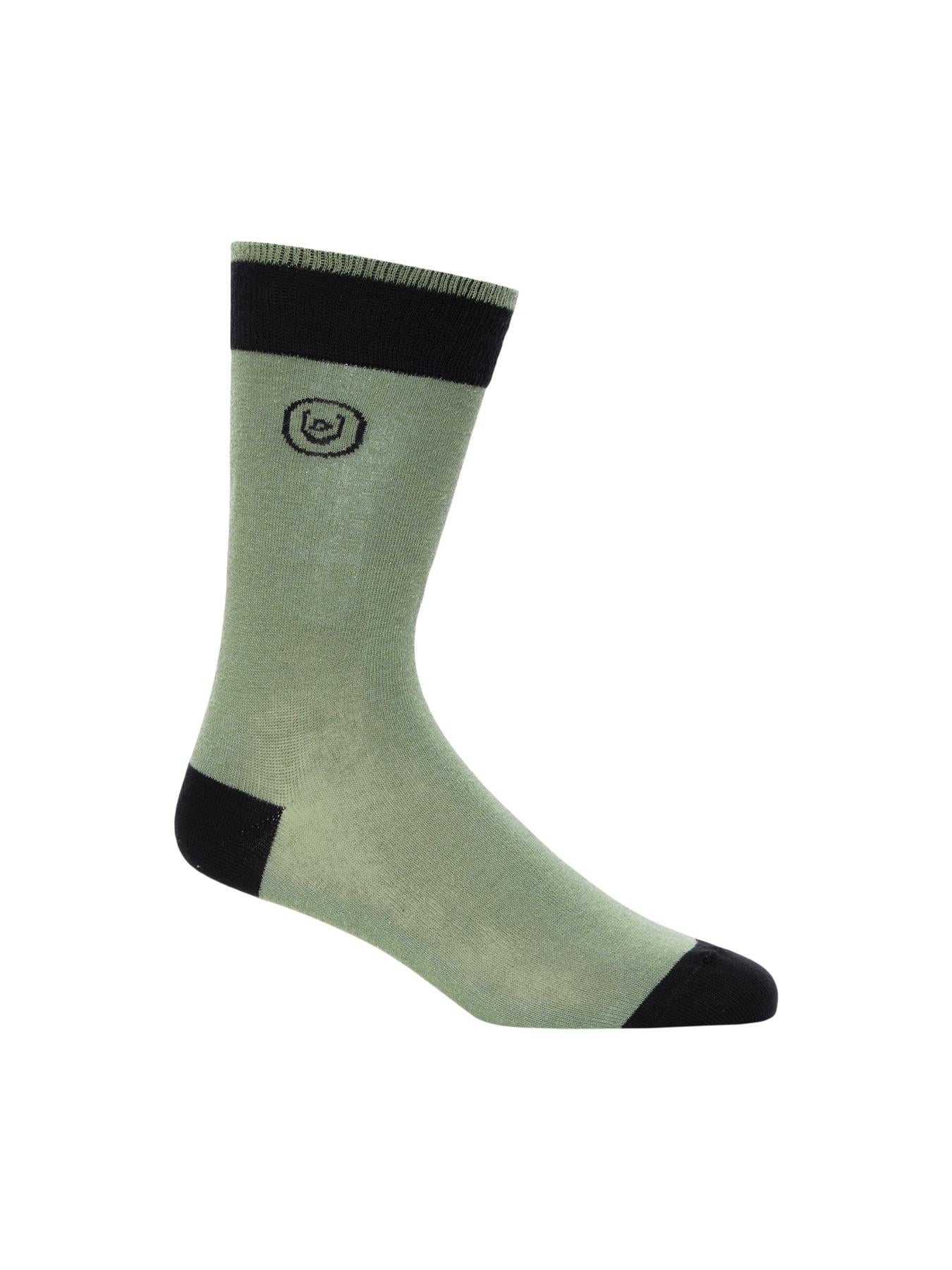 Mens Bellion Olive Socks 7pk Assorted