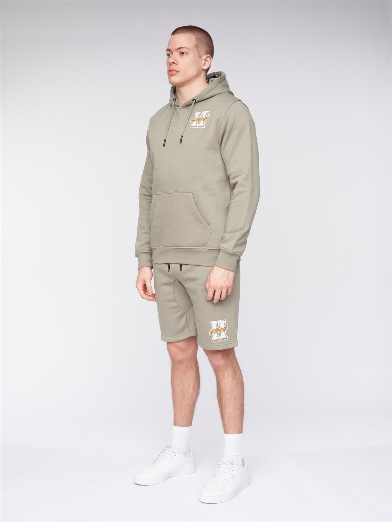 Mens Aitchen Hoodie Dusty Olive