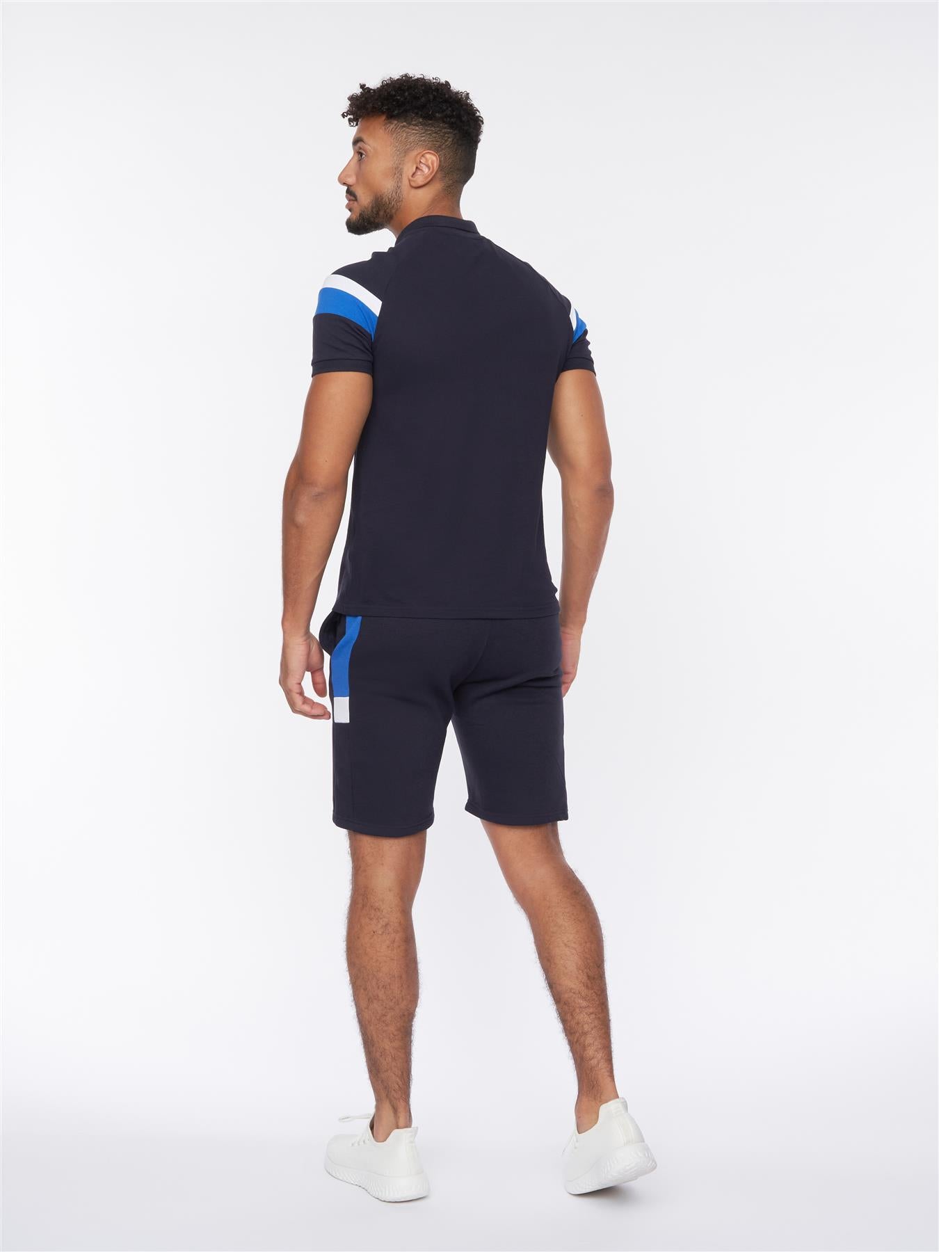 Mens Maxmore Polo/Shorts Set Navy