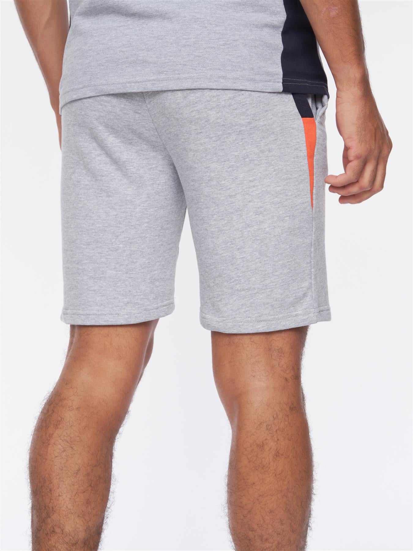 Mens Balamere Polo/Shorts Set Grey Marl